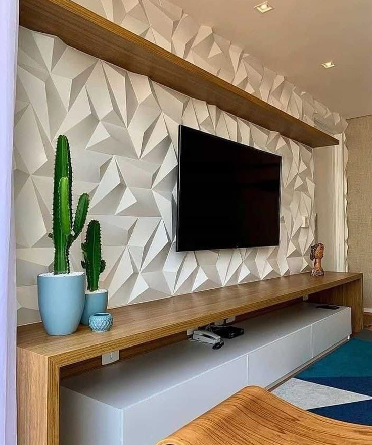 3D Wall Panel TV Unit