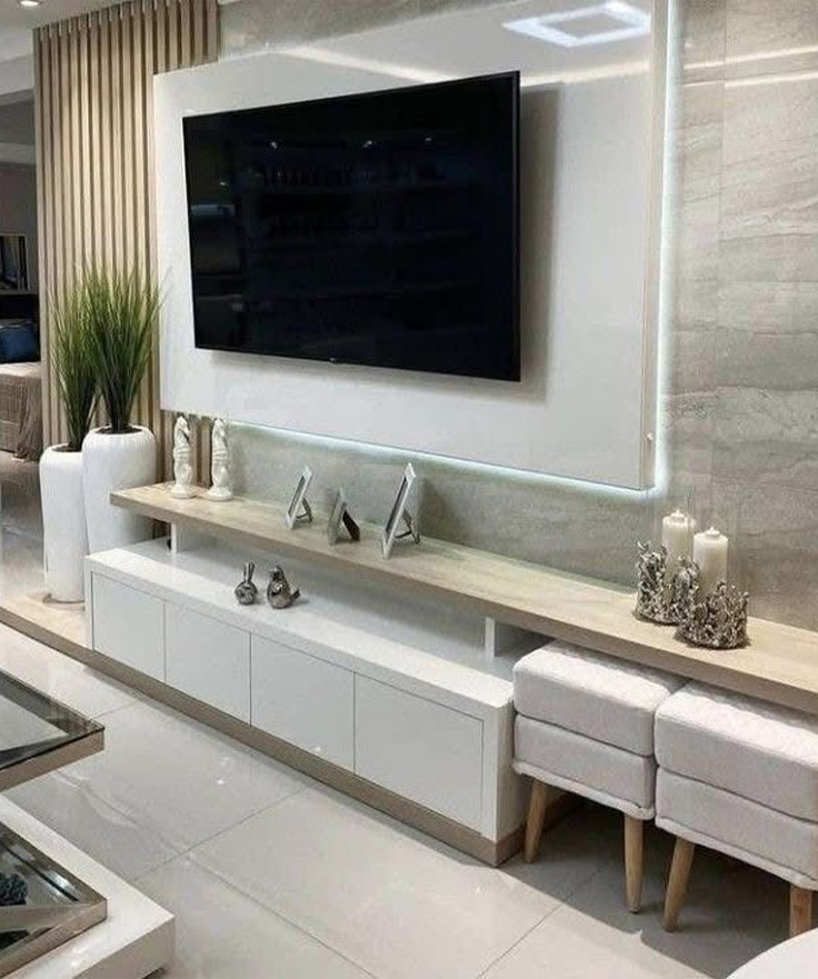 Modern Wall-Mounted TV Unit